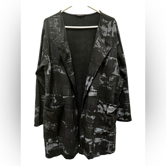 ✨ Bella Amore Cardigan Sweater Open Front Cotton Pockets Made in Italy - Picture 1 of 15